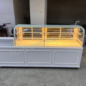 Gebak en zoetigheid vitrine